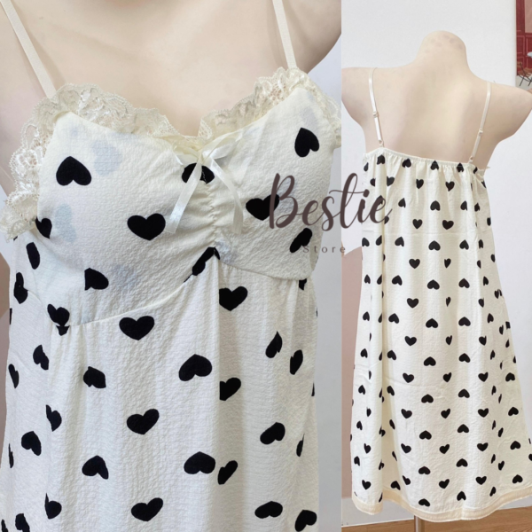 Bestie Baju Tidur Daster Tali Crinkle Import Wanita Model Dress Tanktop Motif Cantik Korean Style Premium - Image 3
