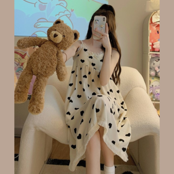 Bestie Baju Tidur Daster Tali Crinkle Import Wanita Model Dress Tanktop Motif Cantik Korean Style Premium - Image 5