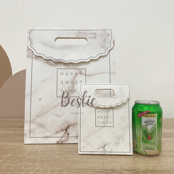 Paper Bag Paperbag Pembungkus Kado Tutup Atas Gift Bag Tas Hadiah Exclusive Happy Sweet Time - Image 4