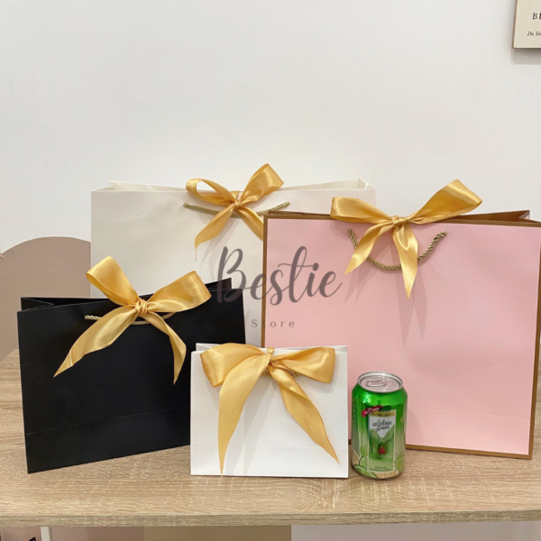 Bestie Tas Paperbag Kantong Karton Hadiah Hampers Souvenir Goodie Bag Polos Elegant Premium Dapat Pita Banyak Ukuran - Image 2
