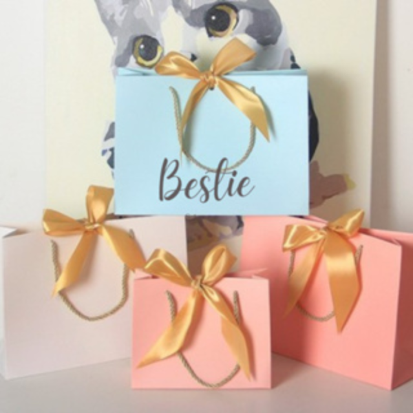 Bestie Tas Paperbag Kantong Karton Hadiah Hampers Souvenir Goodie Bag Polos Elegant Premium Dapat Pita Banyak Ukuran