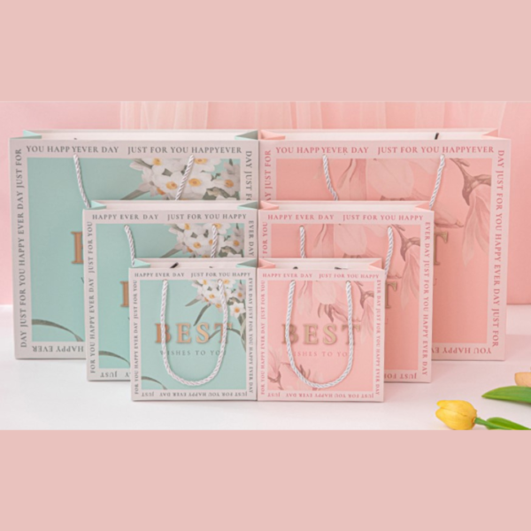 Bestie  Packaging Paperbag Paper Bag Kantongan Karton Hampers Kado Souvenir Bunga Cantik Best Wishes Premium - Image 2