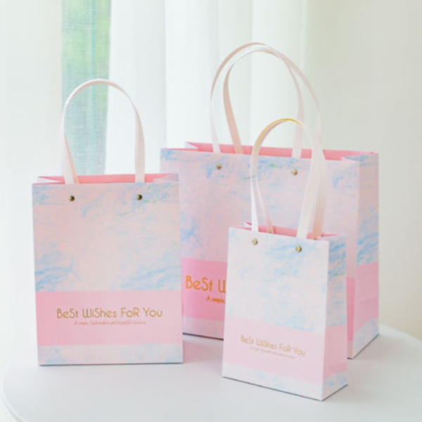 Bestie Paperbag Paper Bag Best Wishes Aesthetic Tas Kantong Karton Kado Hampers Cantik Premium PB12 - Image 2