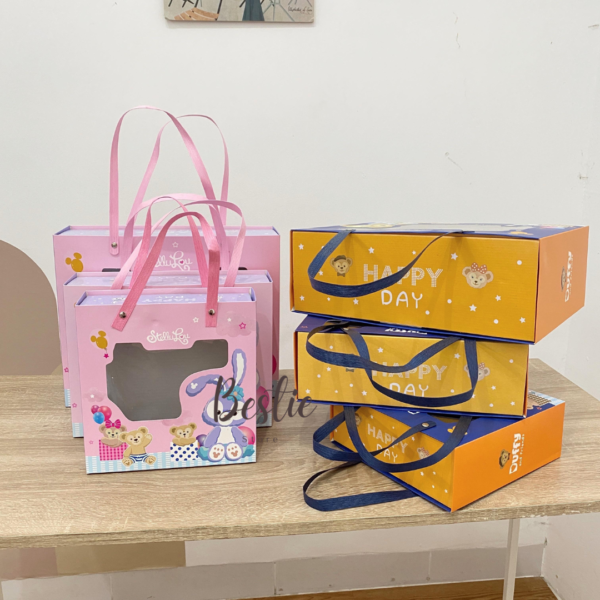 Gift Box Kotak Kado Hampers Goodie Bag Ulang Tahun Anak Transparan Duffy Stella Model Laci Tebal Import Premium - Image 6