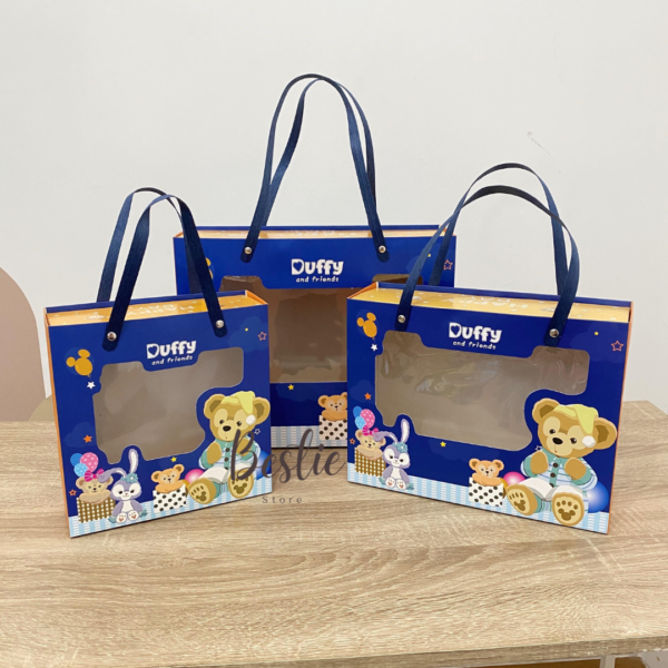 Gift Box Kotak Kado Hampers Goodie Bag Ulang Tahun Anak Transparan Duffy Stella Model Laci Tebal Import Premium - Image 9
